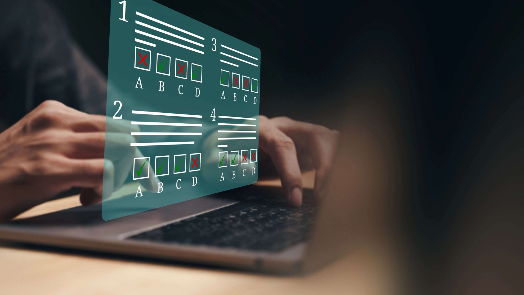 Platforma e-learningowa RiskCom – przykład testu wiedzy